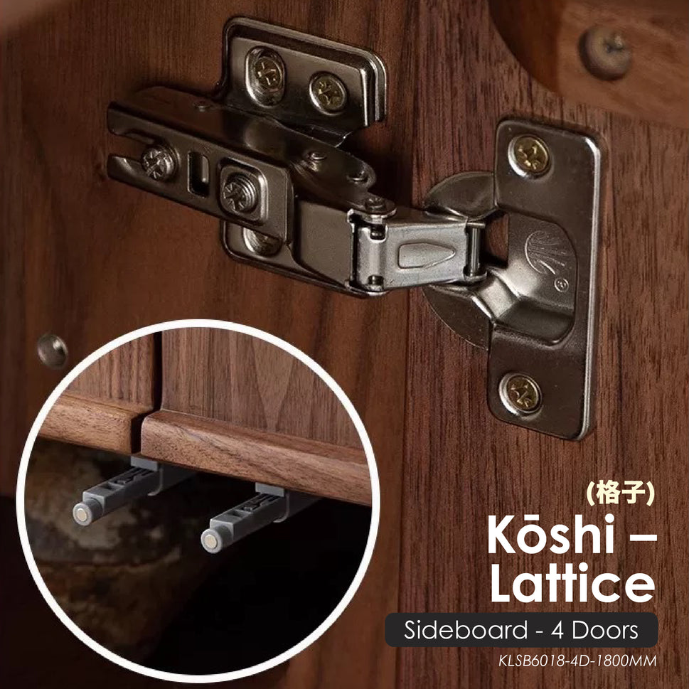 Kōshi(格子) — Lattice [Sideboard 4 Doors]