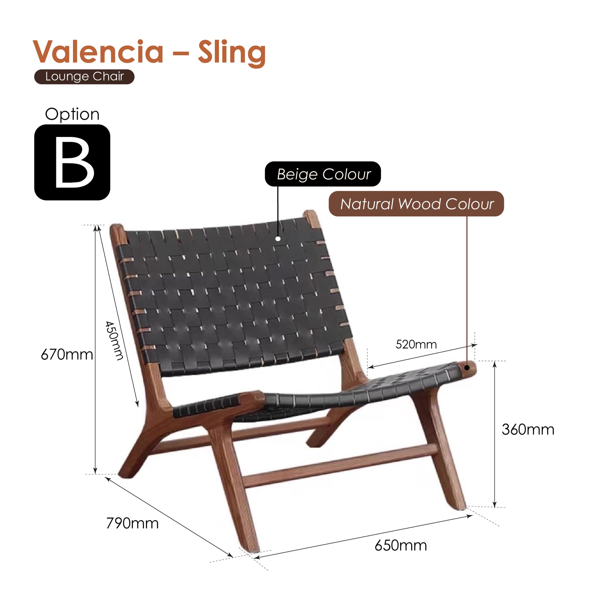 Valencia – Sling [Lounge Chair]